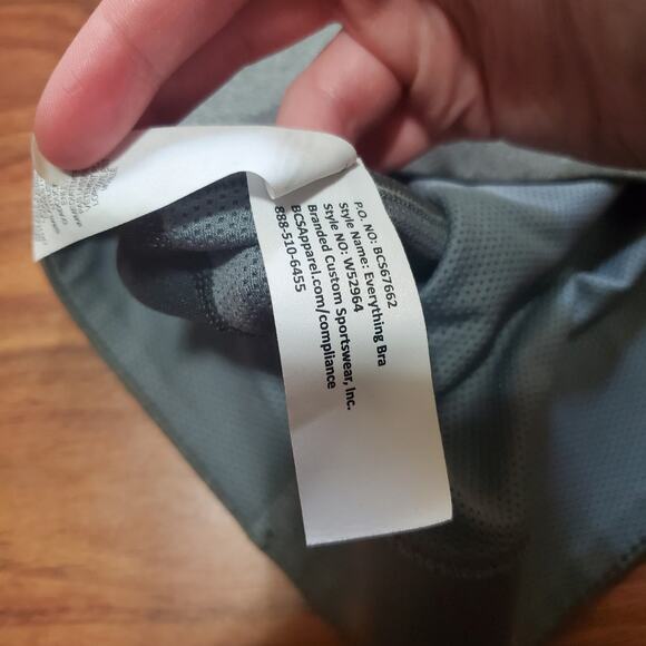 Nike US Flag Everything Sports Bra Grey Women's Size Small Racerback Activewear - Picture 5 of 9